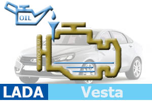Объём масла в двигателе Lada Vesta