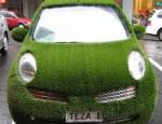 зеленый автомобиль