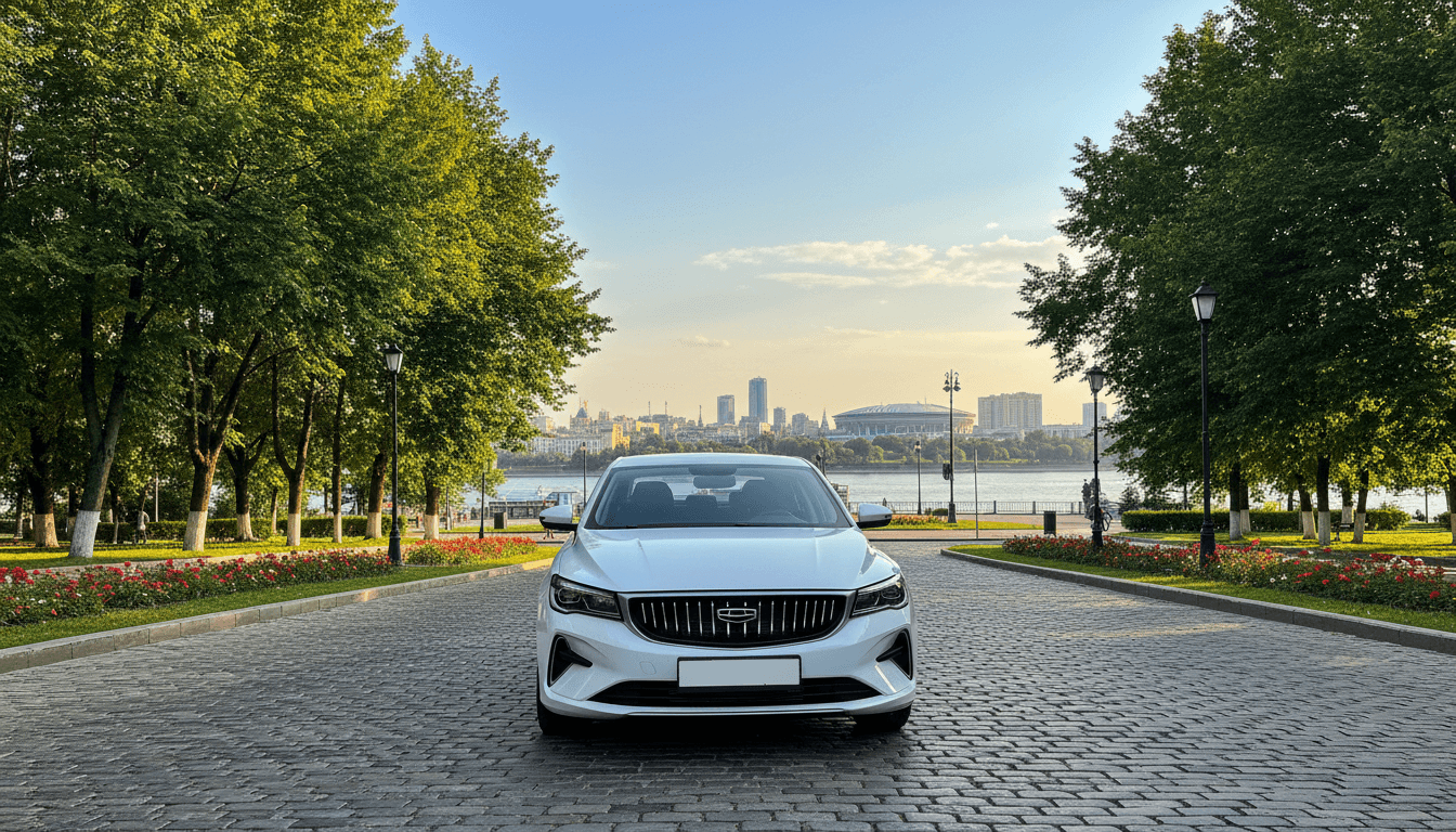 Авто в аренде, белого цвета