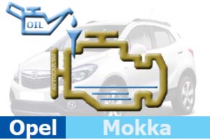 Объём масла в двигателе Opel Mokka